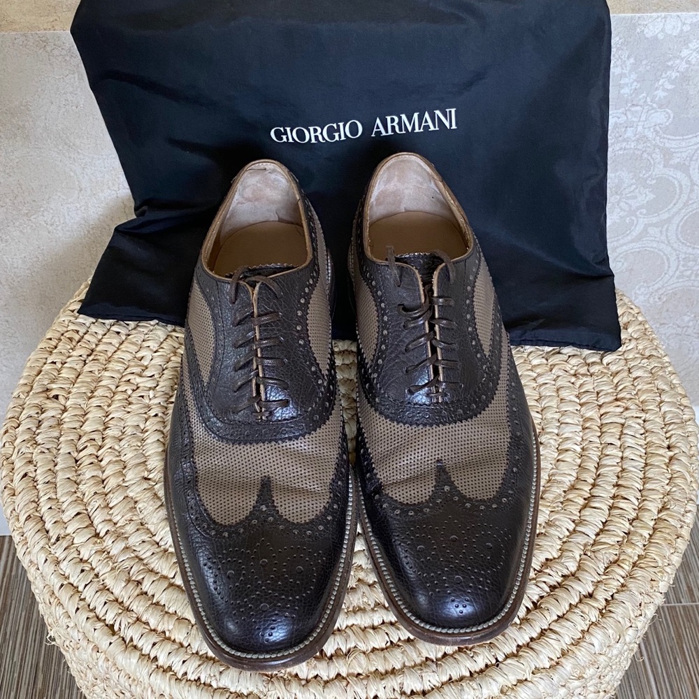 Men’s Brown GIORGIO ARMANI Dress Shoes